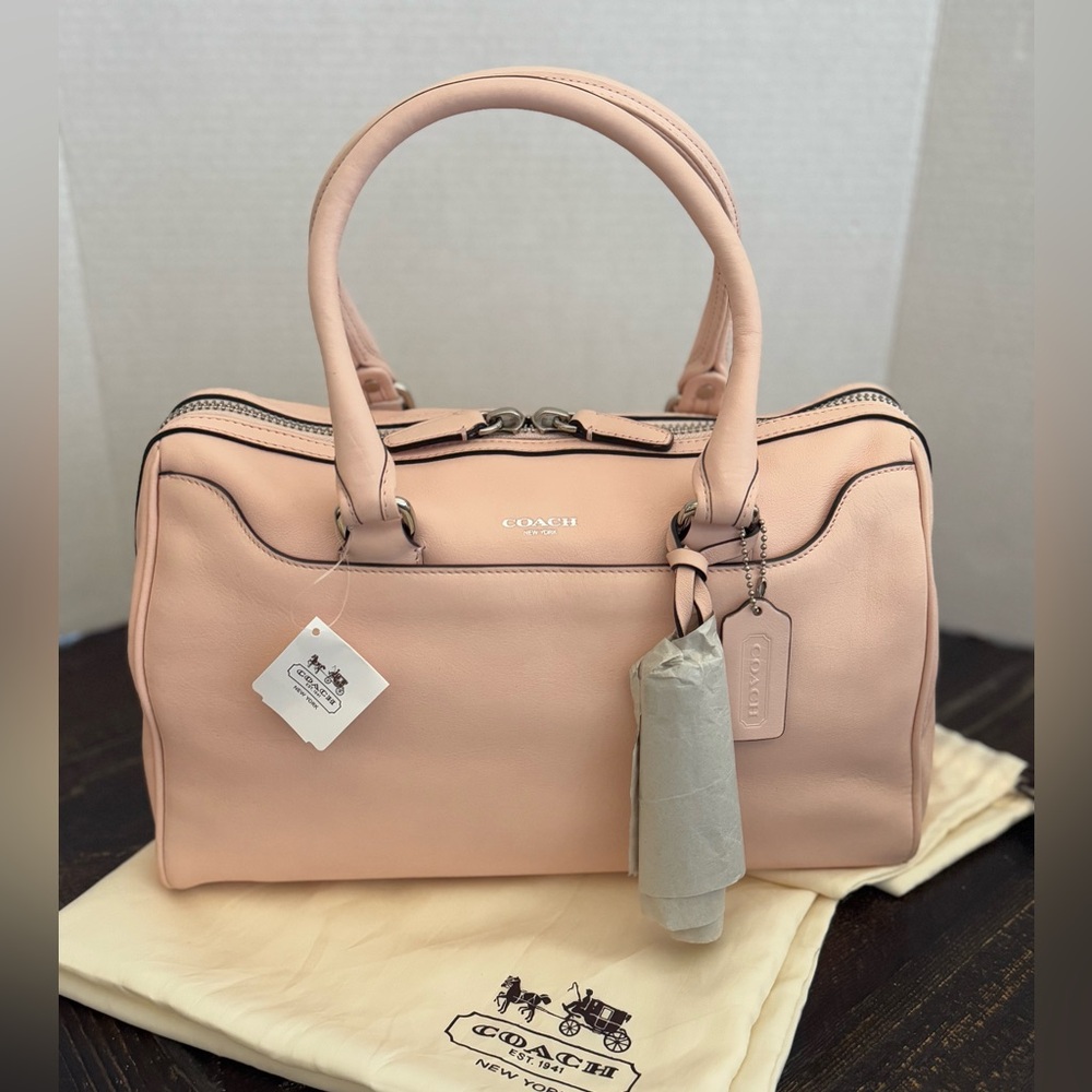 Coach Legacy Haley Blush Leather Satchel